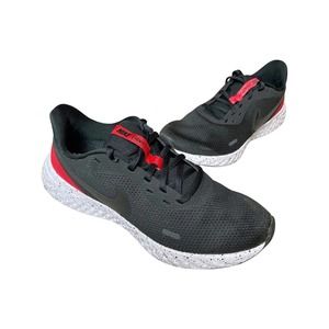 Nike Mens Revolution 5 BQ3204-003 Black Red Running Shoes Sneakers Size 8